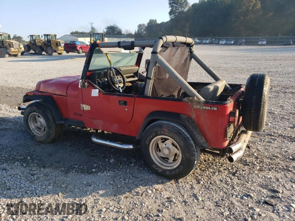 1990 Jeep Wrangler "S" with VIN 2J4FY19E9LJ539176, listed as a Copart auction lot 74684784 with 0 mi miles and Salvage Title. Bid and sale history available at carsss.com. Image 2.