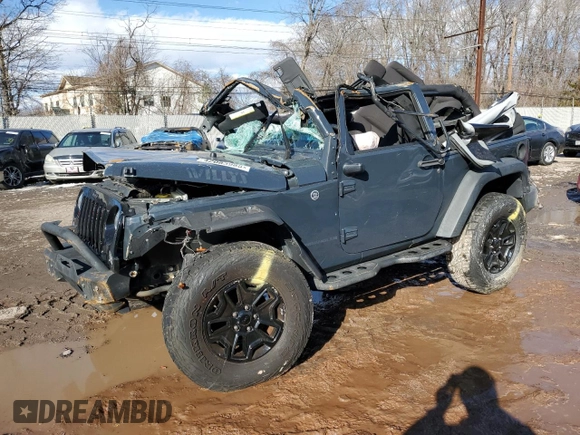 2017 Jeep Wrangler Willys Wheeler with VIN 1C4AJWAG4HL600496, listed as a Copart auction lot 42083985 with Not Provided miles and Salvage Title. Bid and sale history available at DreamBid. Image 1.