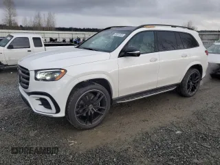 2025 Mercedes-Benz GLS with VIN 4JGFF5KE7SB324547, listed as a Copart auction lot 45541525 with 1,967 mi miles and Salvage Title. Bid and sale history available at carsss.com. Image 1.