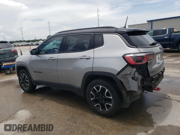 2020 Jeep Compass Trailhawk z VIN 3C4NJDDB7LT171728, wystawiony jako Copart lot #60919295 z przebiegiem 81 826 mil mil oraz Szkoda całkowita • Salvage title. Historia ofert i sprzedaży dostępna na DreamBid. Obrazek 2.