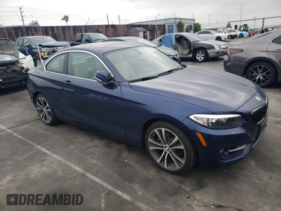 2016 BMW 2 Series 228i z VIN WBA1F9C51GV546640, wystawiony jako Copart lot #55635985 z przebiegiem 78 189 mil mil oraz Szkoda całkowita • Salvage title. Historia ofert i sprzedaży dostępna na DreamBid. Obrazek 4.