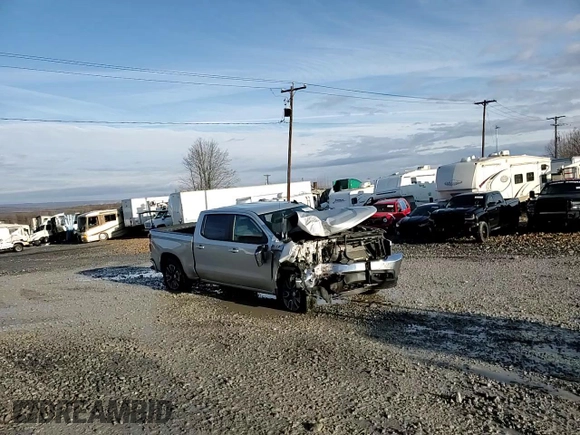2021 Chevrolet Silverado 1500 LT with VIN 1GCUYDET7MZ189364, listed as a Copart auction lot 83986924 with 0 mi miles and Salvage Title. Bid and sale history available at carsss.com. Image 10.