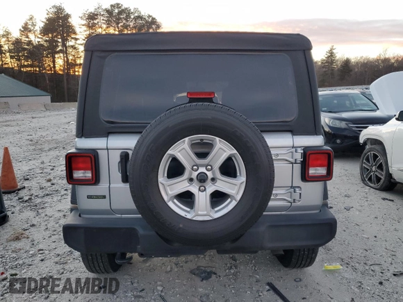 2022 Jeep Wrangler Unlimited Willys Sport with VIN 1C4HJXDM8NW224563, listed as a Copart auction lot 87717815 with 25,872 mi miles and Salvage Title. Bid and sale history available at DreamBid. Image 6.