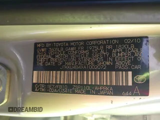 2010 Scion xD with VIN JTKKU4B4XA1002072, listed as a IAAI auction lot 42137673 with 143,660 mi miles and . Bid and sale history available at DreamBid. Image 9.