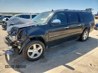 2008 Chevrolet Suburban LTZ with VIN 3GNFC16098G300505, listed as a Copart auction lot 63067345 with 202,027 mi miles and Salvage title. Bid and sale history available at DreamBid. Image 1.