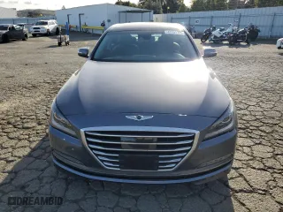 2015 Hyundai Genesis 5.0L with VIN KMHGN4JF0FU072937, listed as a Copart auction lot 47701725 with 57,081 mi miles and Salvage Title. Bid and sale history available at carsss.com. Image 5.