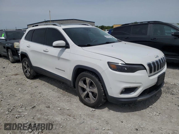 2019 Jeep Cherokee Limited with VIN 1C4PJLDX4KD273247, listed as a Copart auction lot 54230035 with 85,282 mi miles and Salvage title. Bid and sale history available at DreamBid. Image 4.