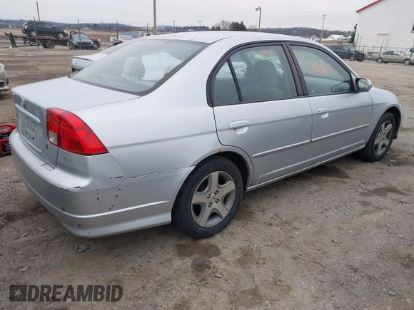 2004 Honda Civic EX with VIN 2HGES26724H592794, listed as a IAAI auction lot 41560628 with 261,924 mi miles and . Bid and sale history available at DreamBid. Image 4.