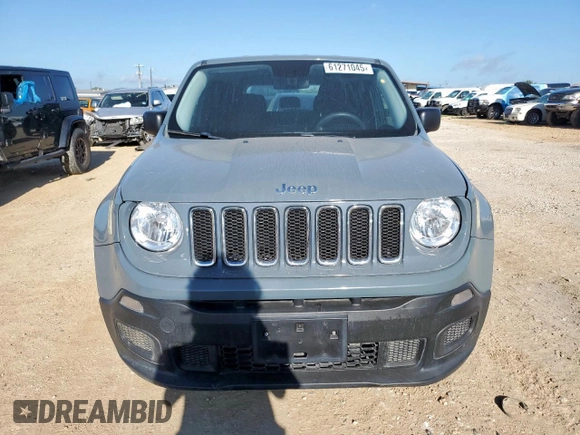 2017 Jeep Renegade Sport with VIN ZACCJAAB6HPG17327, listed as a Copart auction lot 61271045 with 86,675 mi miles and Clean title. Bid and sale history available at DreamBid. Image 5.