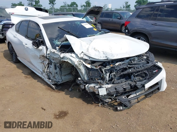 2022 Acura TLX Type S with VIN 19UUB7F03NA001688, listed as a IAAI auction lot 42406858 with Not provided miles and . Bid and sale history available at DreamBid. Image 6.