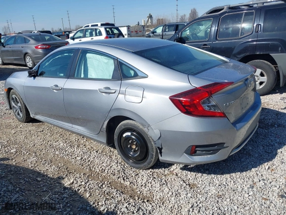 2019 Honda Civic Sedan LX with VIN 2HGFC2F66KH543815, listed as a IAAI auction lot 41883765 with 83,762 mi miles. Bid and sale history available at carsss.com. Image 3.