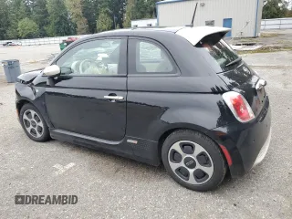 2014 FIAT 500e with VIN 3C3CFFGE6ET244735, listed as a Copart auction lot 74112064 with 52,226 mi miles and Salvage Title. Bid and sale history available at carsss.com. Image 2.