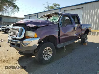 2001 Ford Super Duty F-250 XL with VIN 1FTNW21FX1EB91045, listed as a Copart auction lot 62055884 with 188,055 mi miles and Non Repairable. Bid and sale history available at carsss.com. Image 1.