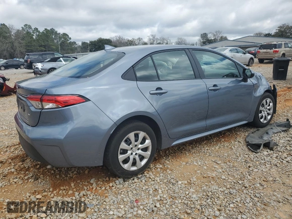 2024 Toyota Corolla LE with VIN 5YFB4MDE5RP167628, listed as a Copart auction lot 48337045 with 20,232 mi miles and Salvage Title. Bid and sale history available at DreamBid. Image 3.