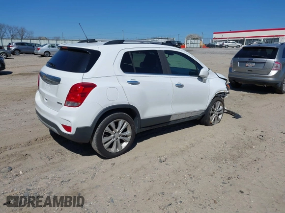 2017 Chevrolet Trax LT with VIN KL7CJRSB9HB084197, listed as a IAAI auction lot 41707414 with 91,666 mi miles and . Bid and sale history available at carsss.com. Image 4.
