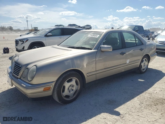 1999 Mercedes-Benz E-Class with VIN WDBJF70H7XA943409, listed as a Copart auction lot 75458484 with 0 mi miles and Salvage Title. Bid and sale history available at carsss.com. Image 1.