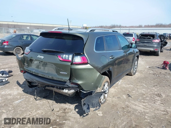 2019 Jeep Cherokee Latitude Plus with VIN 1C4PJMLB8KD146917, listed as a IAAI auction lot 41764434 with 108,104 mi miles and . Bid and sale history available at carsss.com. Image 4.