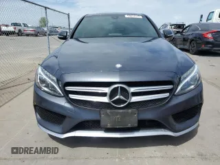2015 Mercedes-Benz C-Class C 300 with VIN 55SWF4JBXFU080884, listed as a Copart auction lot 53074115 with 136,564 mi miles and Clean Title. Bid and sale history available at carsss.com. Image 5.