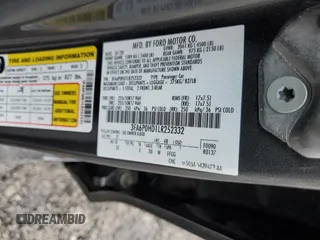 2020 Ford Fusion SE z VIN 3FA6P0HD1LR252332, wystawiony jako Copart lot #58123365 z przebiegiem 76 410 mil mil oraz Szkoda całkowita • Salvage title. Historia ofert i sprzedaży dostępna na DreamBid. Obrazek 12.