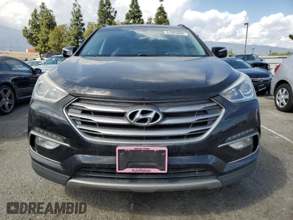 2017 Hyundai Santa Fe Sport 2.0T with VIN 5NMZU4LA9HH039205, listed as a Copart auction lot 51865695 with 176,842 mi miles and Clean Title. Bid and sale history available at carsss.com. Image 5.