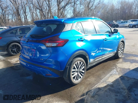 2024 Nissan Kicks SR with VIN 3N1CP5DV3RL495793, listed as a IAAI auction lot 41077823 with 17,252 mi miles and . Bid and sale history available at DreamBid. Image 4.