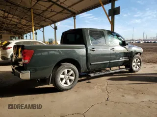 2008 Nissan Titan XE with VIN 1N6AA07D68N359813, listed as a Copart auction lot 43197685 with 136,828 mi miles and Salvage Title. Bid and sale history available at carsss.com. Image 3.