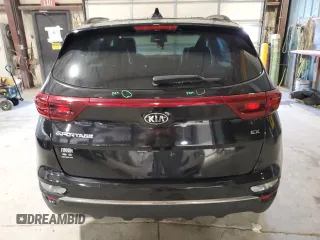 2020 Kia Sportage EX with VIN KNDPNCAC7L7631897, listed as a Copart auction lot 55474655 with 114,403 mi miles and Salvage title. Bid and sale history available at DreamBid. Image 6.
