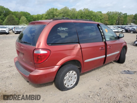 2001 Chrysler Voyager LX with VIN 1C4GJ45331B153080, listed as a Copart auction lot 53821365 with Not Provided miles and Clean Title. Bid and sale history available at DreamBid. Image 3.