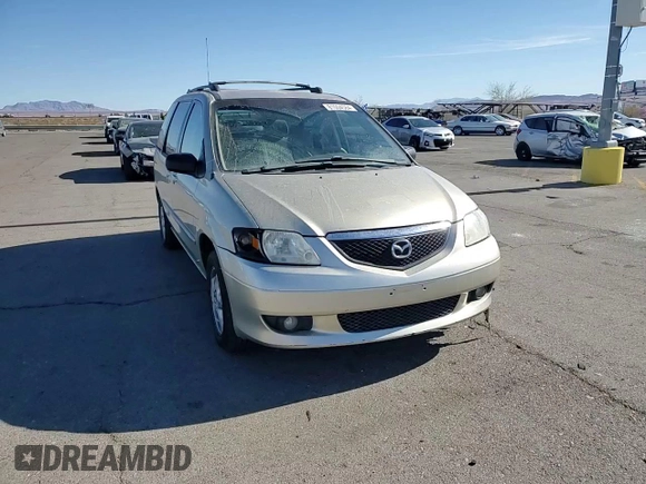 2002 Mazda MPV LX with VIN JM3LW28J020309014, listed as a Copart auction lot 81004584 with 249,161 mi miles and Salvage title. Bid and sale history available at DreamBid. Image 12.