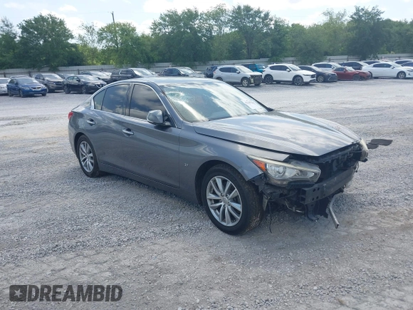 2015 Infiniti Q50 with VIN JN1BV7AP4FM338889, listed as a IAAI auction lot 42285135 with 150,867 mi miles and . Bid and sale history available at DreamBid. Image 1.