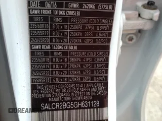 2016 Land Rover Discovery Sport HSE z VIN SALCR2BG5GH631128, wystawiony jako Copart lot #53319755 z przebiegiem 95 119 mil mil oraz Szkoda całkowita • Salvage title. Historia ofert i sprzedaży dostępna na DreamBid. Obrazek 14.