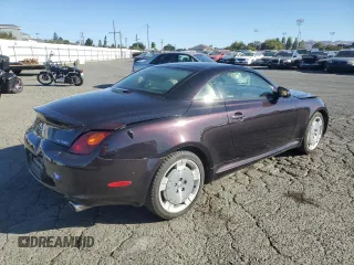 2002 Lexus SC 430 with VIN JTHFN48Y120027674, listed as a Copart auction lot 71220864 with 135,125 mi miles and Salvage Title. Bid and sale history available at carsss.com. Image 3.