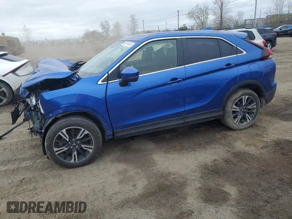 2024 Mitsubishi Eclipse Cross ES z VIN JA4ATUAA5RZ601112, wystawiony jako Copart lot #56214415 z przebiegiem 10 859 mil mil oraz Szkoda całkowita • Salvage title. Historia ofert i sprzedaży dostępna na DreamBid. Obrazek 1.