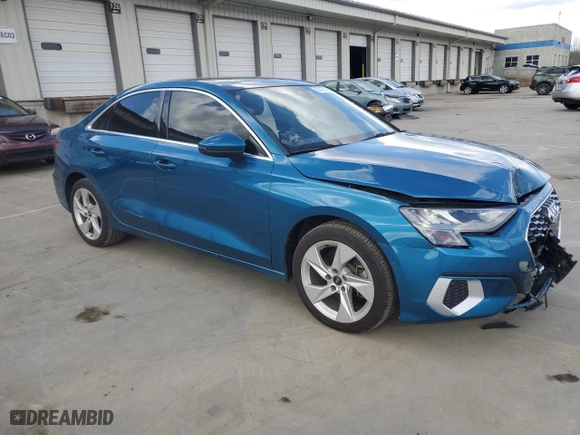 2022 Audi A3 Premium with VIN WAUAUDGY3NA076385, listed as a Copart auction lot 50178965 with 41,837 mi miles and Clean Title. Bid and sale history available at carsss.com. Image 4.
