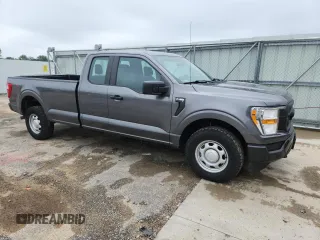 2021 Ford F-150 XL with VIN 1FTFX1E5XMKE06023, listed as a Copart auction lot 62383545 with 96,481 mi miles and Clean title. Bid and sale history available at DreamBid. Image 4.