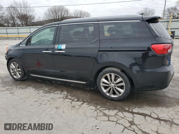 2018 Kia Sedona SX-L with VIN KNDME5C12J6380736, listed as a Copart auction lot 45411495 with 115,326 mi miles and Salvage Title. Bid and sale history available at carsss.com. Image 2.