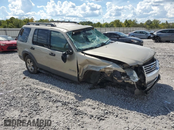 2006 Ford Explorer XLT with VIN 1FMEU63E26UA68236, listed as a Copart auction lot 80157424 with Not provided miles and Salvage title. Bid and sale history available at DreamBid. Image 4.