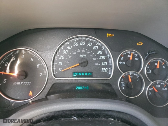 2005 GMC Envoy SLE with VIN 1GKDT13S952201133, listed as a Copart auction lot 48504025 with 200,240 mi miles and Salvage Title. Bid and sale history available at carsss.com. Image 9.