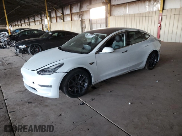 2019 Tesla Model 3 Mid Range with VIN 5YJ3E1EA3KF425125, listed as a Copart auction lot 82681864 with 105,345 mi miles and Salvage Title. Bid and sale history available at DreamBid. Image 1.