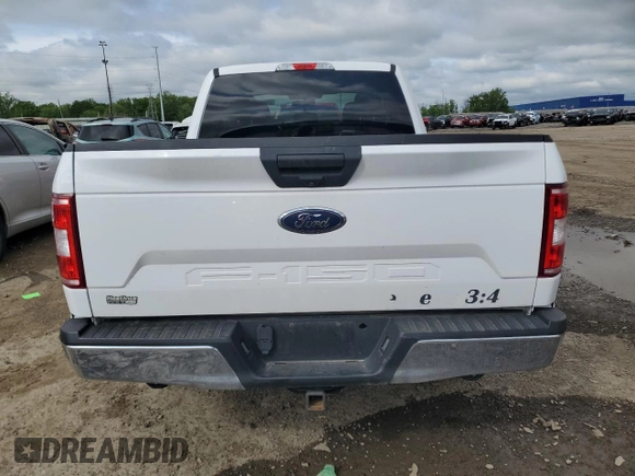 2019 Ford F-150 XL with VIN 1FTEX1CB4KKD31868, listed as a Copart auction lot 57752265 with 20,493 mi miles and Clean title. Bid and sale history available at DreamBid. Image 6.