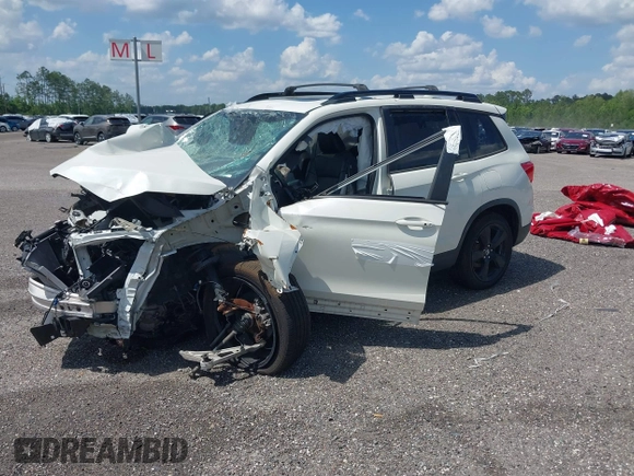 2019 Honda Passport Touring z VIN 5FNYF7H91KB001286, wystawiony jako IAAI lot #41733668 z przebiegiem Nie podano mil oraz . Historia ofert i sprzedaży dostępna na DreamBid. Obrazek 2.