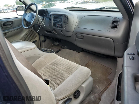 2002 Ford F-150 XL with VIN 1FTRX17232NB20820, listed as a Copart auction lot 55062355 with 231,726 mi miles and Salvage title. Bid and sale history available at DreamBid. Image 8.