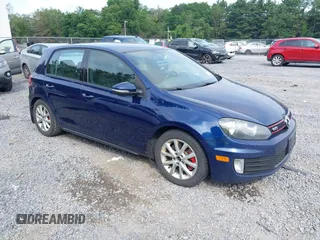 2011 Volkswagen Golf GTI w/Sunroof & Navi PZEV with VIN WVWHD7AJ5BW164433, listed as a IAAI auction lot 42715970 with 223,582 mi miles and . Bid and sale history available at DreamBid. Image 1.
