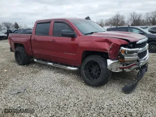 2018 Chevrolet Silverado 1500 LT with VIN 3GCUKREC1JG203897, listed as a Copart auction lot 47377435 with 127,131 mi miles and Salvage Title. Bid and sale history available at carsss.com. Image 4.