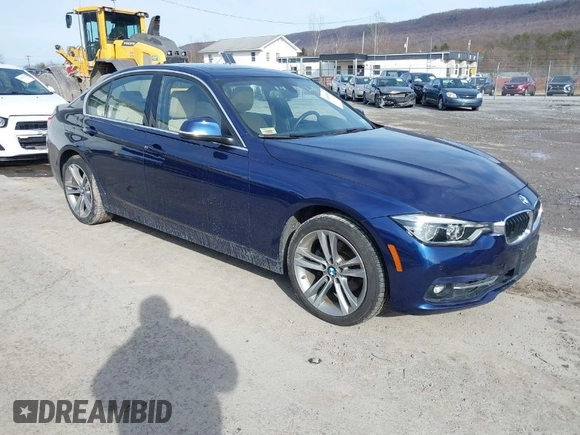 2017 BMW 3 Series 330i xDrive with VIN WBA8D9G35HNU65462, listed as a IAAI auction lot 41696854 with 60,108 mi miles. Bid and sale history available at carsss.com. Image 1.