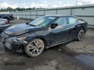 2018 Nissan Maxima SV with VIN 1N4AA6AP8JC390593, listed as a Copart auction lot 58955195 with 70,338 mi miles and Salvage title. Bid and sale history available at DreamBid. Image 1.