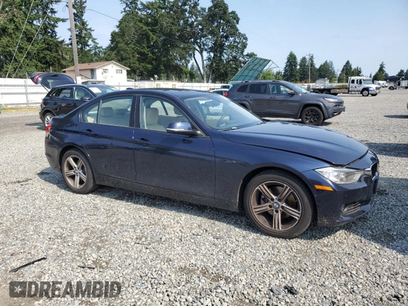 2013 BMW 3 Series 328i xDrive with VIN WBA3B5C55DF595066, listed as a Copart auction lot 62134875 with 98,822 mi miles and Clean title. Bid and sale history available at DreamBid. Image 4.