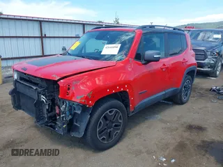 2017 Jeep Renegade Trailhawk with VIN ZACCJBCB3HPE47124, listed as a IAAI auction lot 42644090 with 77,345 mi miles and . Bid and sale history available at DreamBid. Image 18.