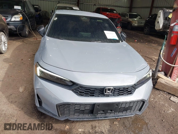 2025 Honda Civic Sport with VIN 2HGFE2F53SH569192, listed as a IAAI auction lot 41836855 with 1,117 mi miles and . Bid and sale history available at DreamBid. Image 12.