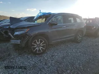 2019 Honda Pilot Touring 7-Passenger with VIN 5FNYF6H63KB054765, listed as a Copart auction lot 42436034 with 0 mi miles and Salvage Title. Bid and sale history available at carsss.com. Image 1.